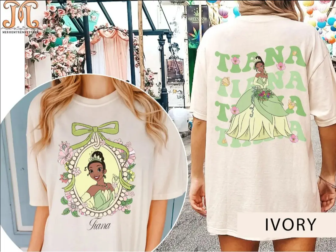 Retro Comfort Colors #Tiana Shirt, Princess Shirt, Girl Trip Shirt, Group Shirt, Trip 2025 Shirt