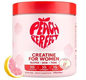Creatine for Women – Micronized Creatine Monohydrate Powder with BCAA & Collagen for Glute Strength Support, Boosts Energy, Focus, Strength, and Endurance – Pink Lemonade, 30 Servings