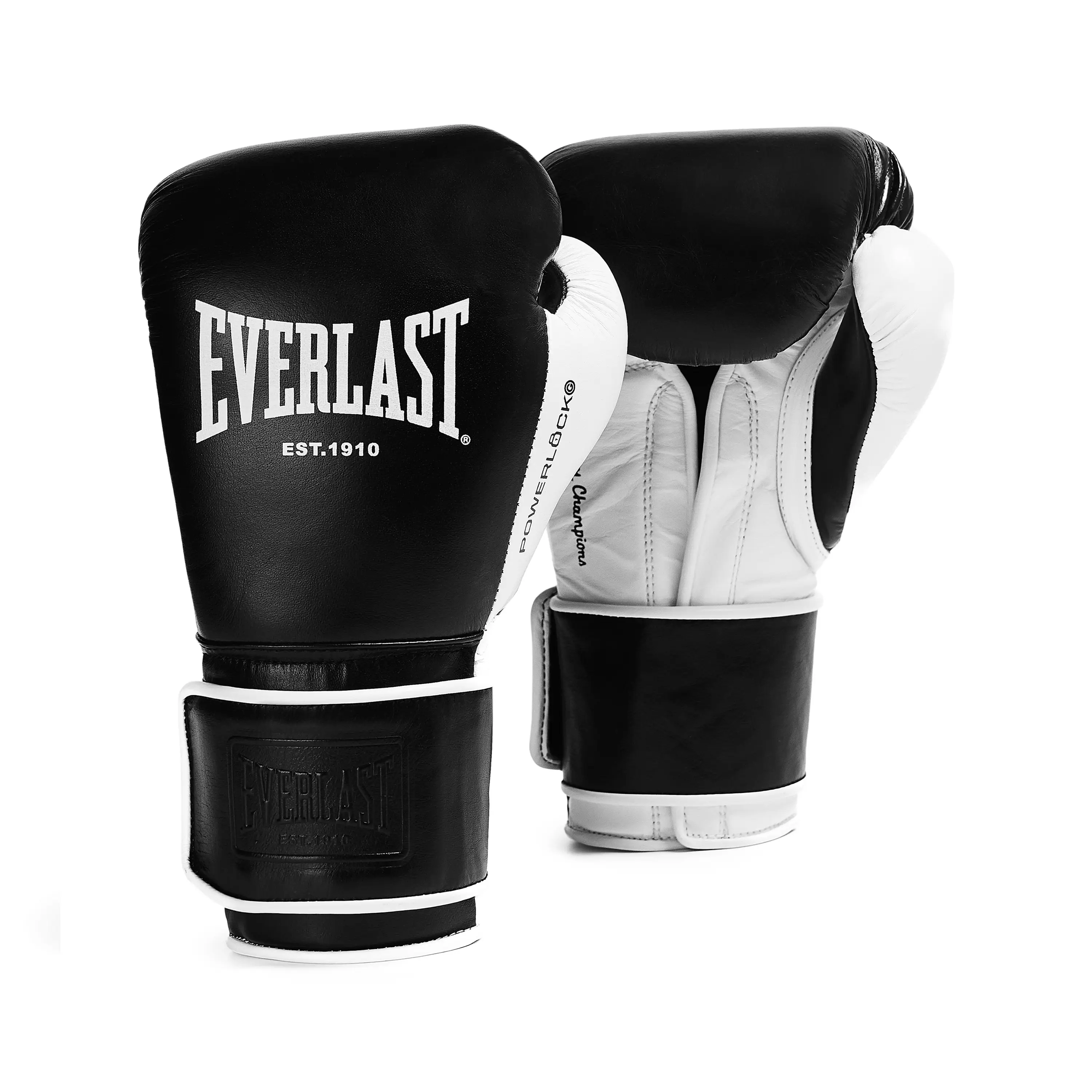 Everlast Powerlock OG Pro Boxing Gloves - Full-Grain Leather Palm, C3 Foam, Hook & Loop Closure for Pro Training, Heavy Bag Work, Mitt Drills