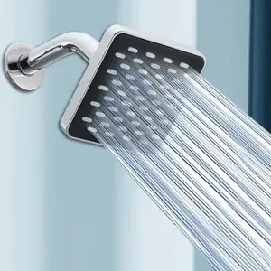 High Pressure Shower Head, Pressure Boosted Shower, Durable Silicone Nozzles Shower Head, Luxurious Bathroom Accessory for Enhanced Shower Experience, High Pressure Showerhead