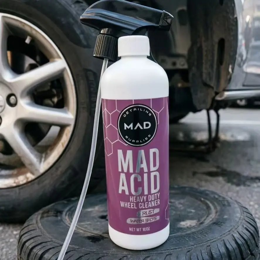 Mad Acid Glass Cleaner Car Wheel Cleaner Automotive Chrome Plated Surface Safe Efficient Cleaning Solution Chrome Wheels