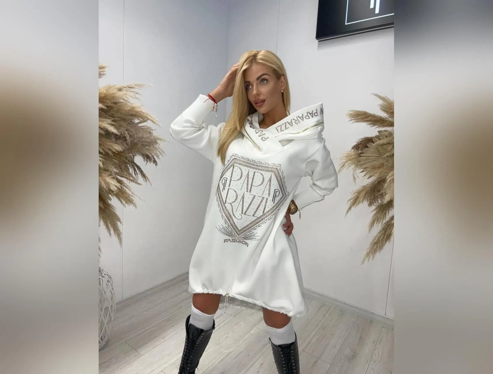 Paparazzi Fleece Sweater Dress