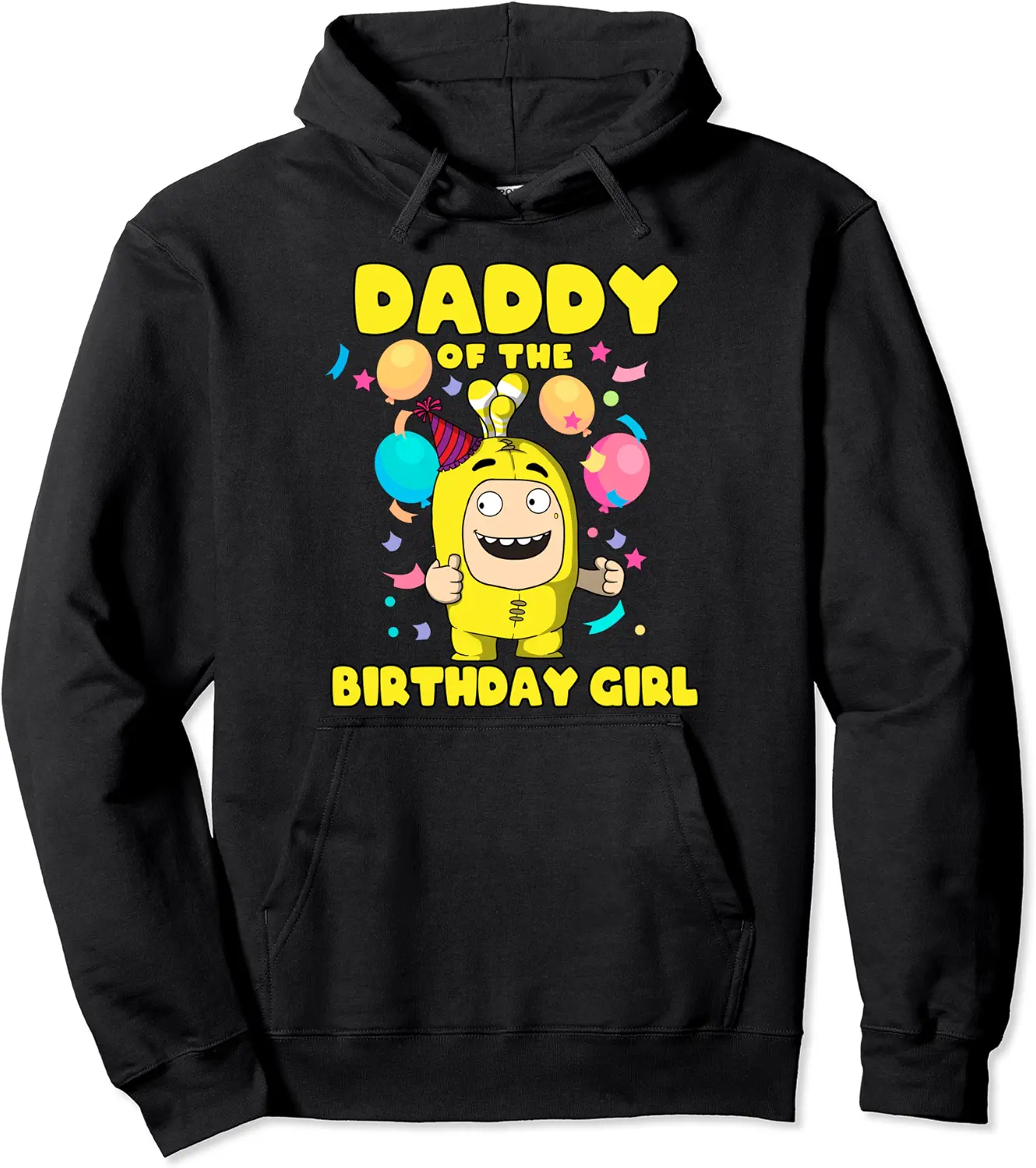 Oddbods - Bubbles Daddy of the Birthday Girl Party Pullover Hoodie - Briannama Shop 68B09JL4PP8S
