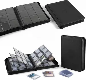 Toploader Trading Card Binder 9 Pocket – Holds 324 Cards, Waterproof PU Leather Toploader Binder for Pokémon, Sports Cards, MTG & TCG Card Storage Album