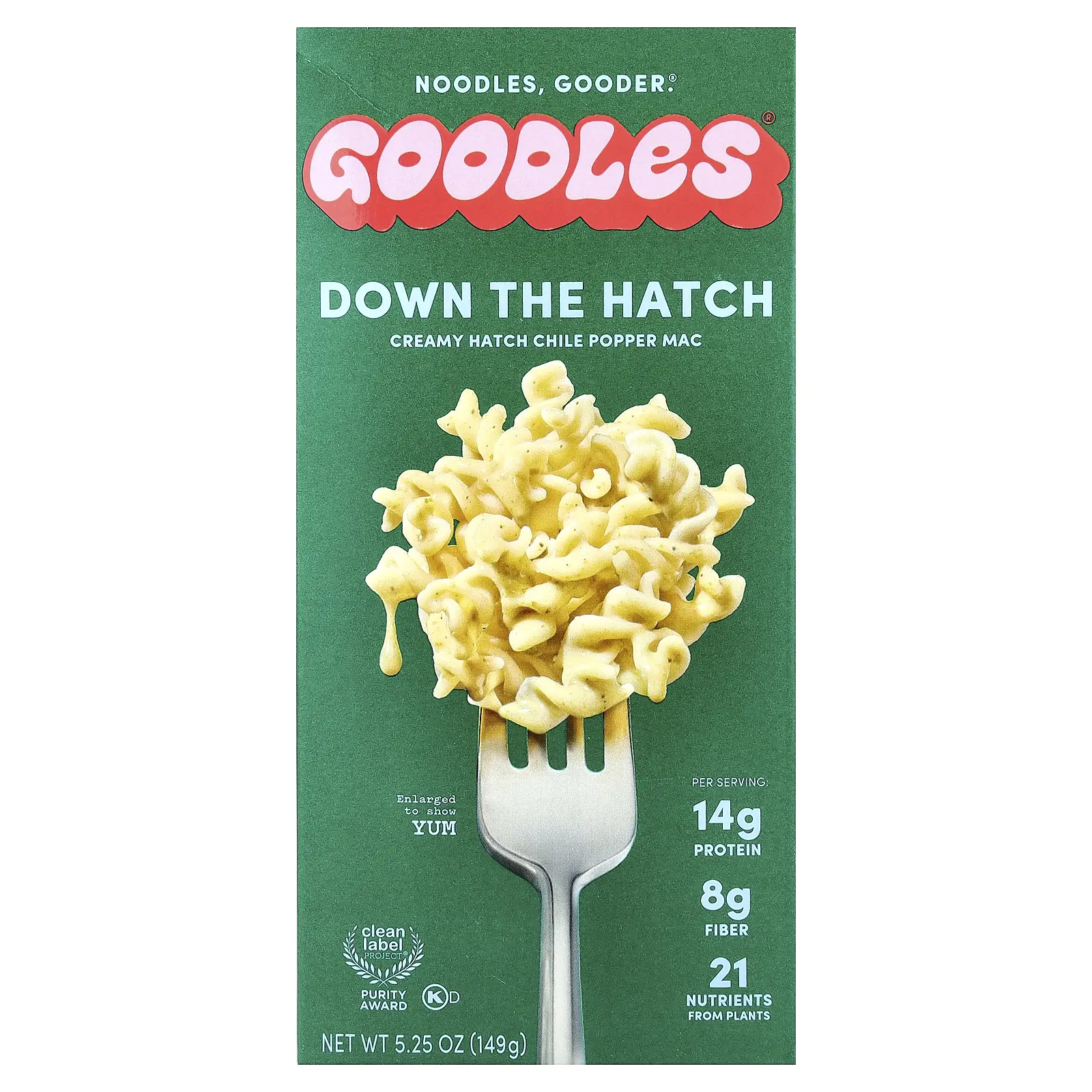 Goodles Down the Hatch, Creamy Hatch Chile Popper Mac, 5.25 oz (149 g)