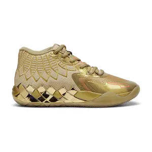 PUMA Mens X Lamelo Ball Mb.01 Golden Child Basketball Sneakers Shoes Court - Gold