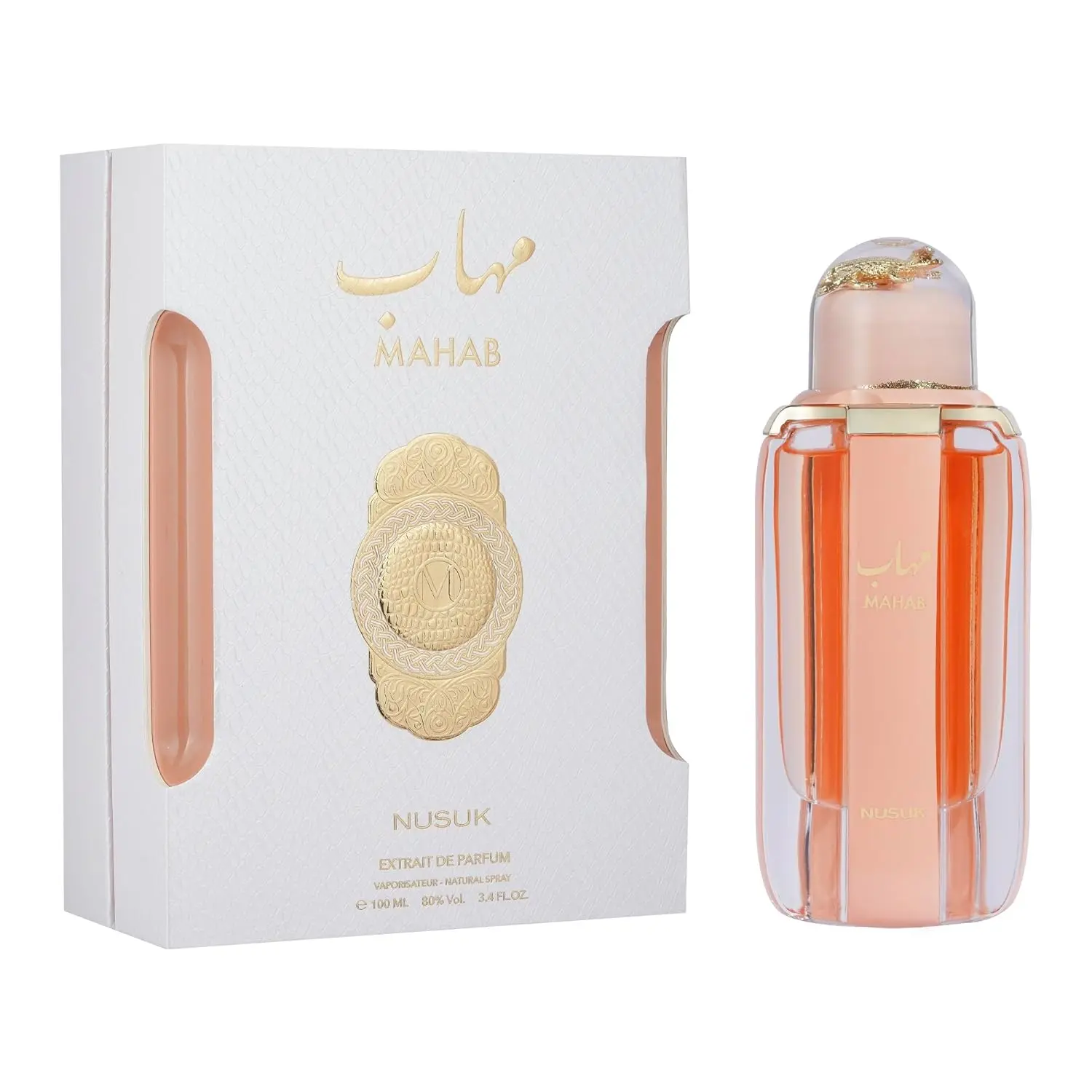 Nusuk Mahab for Unisex Extrait de Parfum Spray, 3.4 Ounce