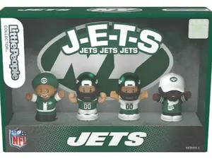 Little People Collector NFL New York Jets J-E-T-S *Jets Jets Jets* Series 1 Collectible Figures New Officially Licensed