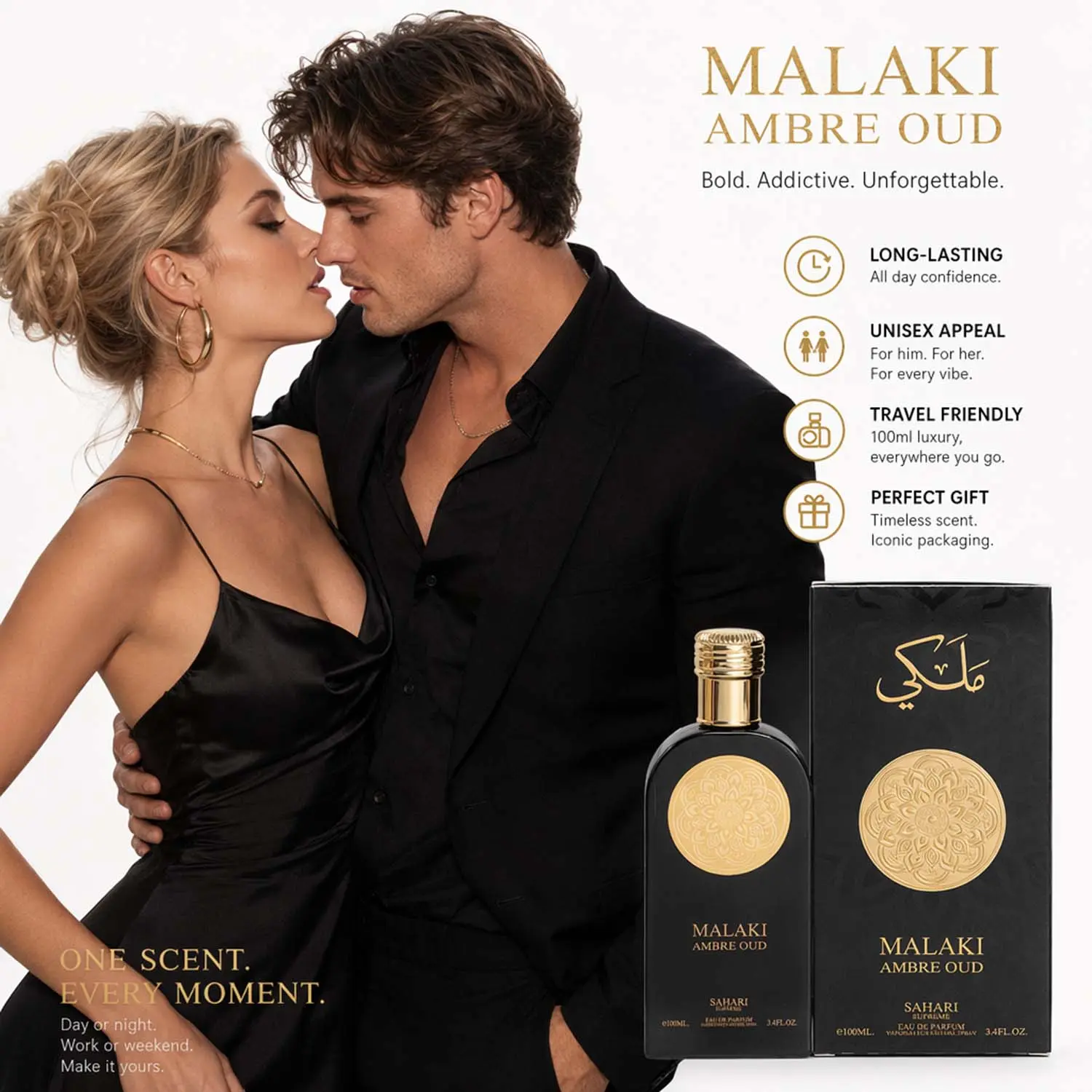 Unisex Pheromone Perfume , Infused with Premium Pheromone Formula, Long Lasting Fresh Floral Scent, Specially Crafted to Leave a Captivating Impression, Perfect for Romantic Evenings, Ideal Valentine's Day Gift 100ml