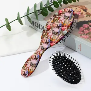Qbeauty Detangling Hair Brush for Wet & Dry Hair — Ultra-Soft Flexible Bristles, Pain-Free, No-Pull, Prevents Breakage, Glides Through Knots for All Hair Types
