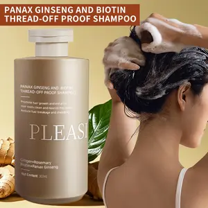 Hair care Shampoo  with Rosemary, Ginseng and Biotin, Gentle Haircare Formula for Reducing Breakage and Fast Shedding Control