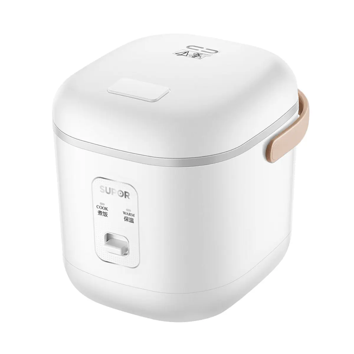 SUPOR 1.2L Mini Electric Rice Cooker - Portable, Lightweight, Modern, 1-Touch Kitchen Appliance with Inner Pot for Couples' Home Use, Compact 2-Person Cooking Tool, Rice Grain Cooker, Home Cooking