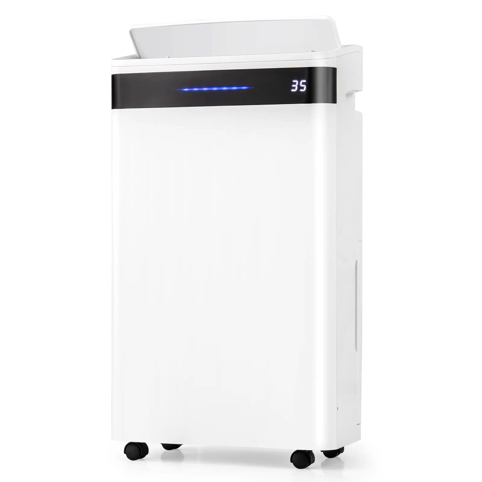 COSTWAY - 4500 Sq. Ft 57 Pint Dehumidifier for Home and Basement-White