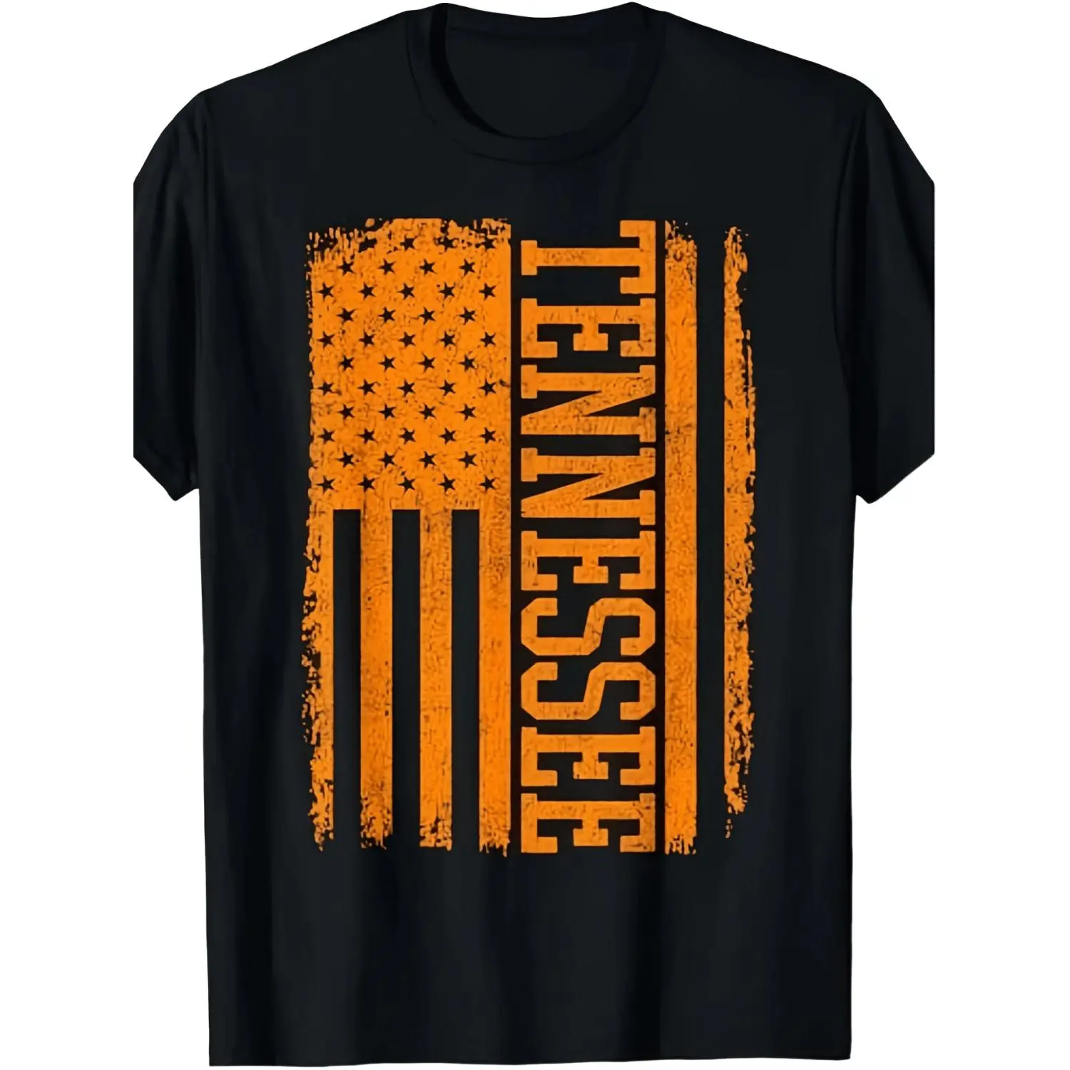 Vintage Tennessee Cotton T-shirt with Classic TN Orange Print Retro Varsity Design Perfect for Holiday Gifts Casual Outings 180G Style 2026