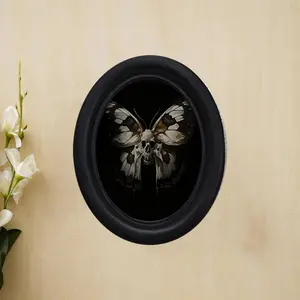 Vintage Art Style Skull Butterfly Wall Decor, Perfect for Halloween Christmas Thanksgiving Home Office Decoration, Room Wall Art, Tombstone Wall Art