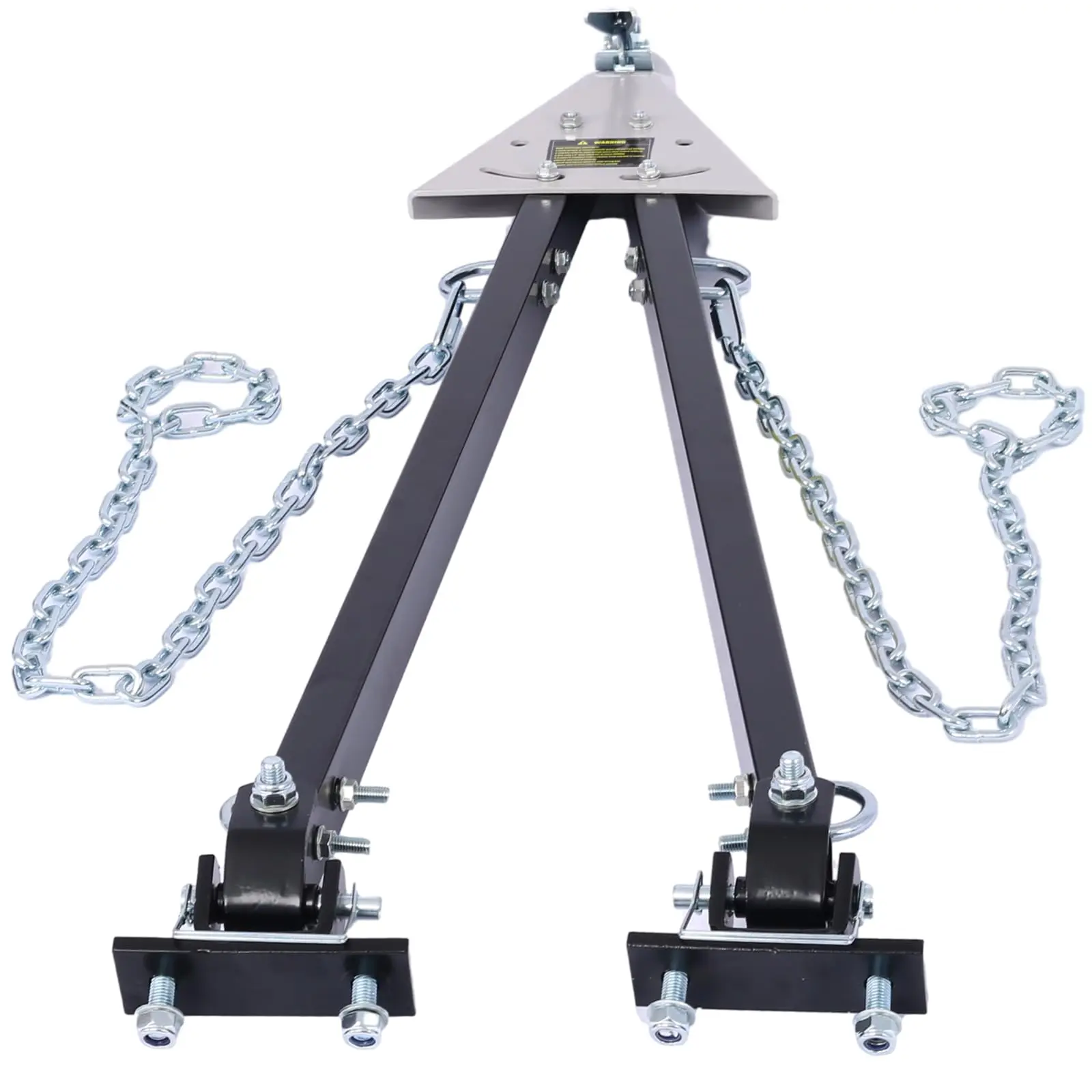 GARVEE Tow Bar,Adjustable Towing Bar Bumper Mount 5000lb w/ 2X Chains,Universal Towing Bar 5000 LBS Towing Capacity,Coupler Fits 2-Inch Ball Hitch,Fit Tow Bars for Jeeps, Trucks, SUVs, RVs, Boat, Trailers