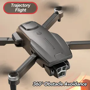 RC Quadcopter, Brushless Motor HD Dual Camera Drone, Foldable RC Drone Gift for Beginners, 360° Rolling Flight, Optical Flow Hovering, Obstacle Avoidance, Headless Mode, Real-time Image Transmission, Fast/Slow Speed Control, One-Key Take Off/Landing
