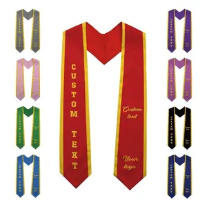 Custom Class of 2026 stoles Graduation, Personalized Logo Text Grad Stole Sash, Customized Gradute Stole with Your Design, Grad Gifts Idea