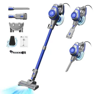 [Springglowup INTERCLEANER S650 23Ft Corded Vacuum Cleaner,LED Headlights & Large Dust Cup, Powerful Suction for Hard Floors & Carpets, Adjustable Stick, Pet Hair Ready, Wall-Mount Storage,February Stock Up
