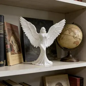 3D Printed Angel Goddess Figurine, Pure Wing Healing Desktop Decoration, Luxurious Home Craft Gift, Tabletop Ornament
