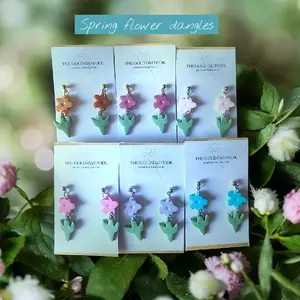 Spring Flower Dangles