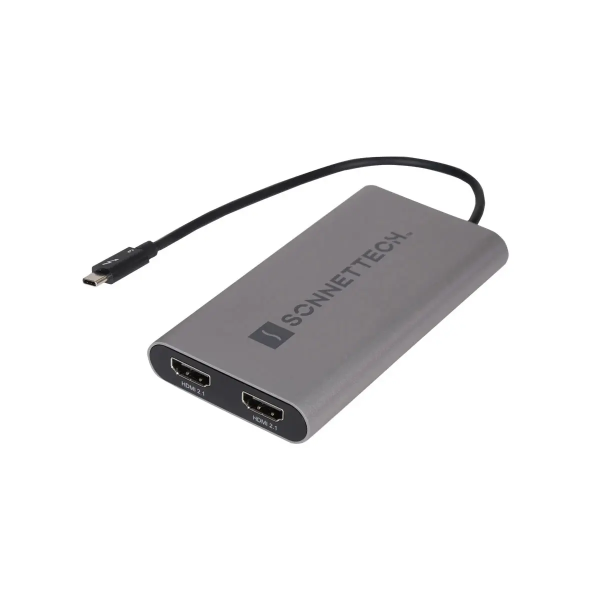 Sonnet Thunderbolt 3 to Dual 4K HDMI 2.1 Adapter, Gray