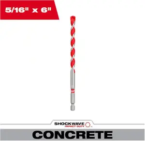 Milwaukee 48-20-9016 5/16" x 4" x 6" SHOCKWAVE™ Impact Duty Hammer Drill Bit
