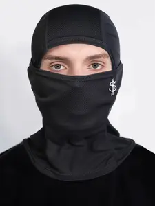 Letter Print Balaclava, Breathable Full Face Mask, Outdoor Sports Face Cover for Men & Women, Cycling Face Mask for Motorcycle, Bicycle