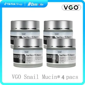 VGO Snail Mucin 92% Moisturizer DailyFace Gel Cream for all skin types - minimizes pores,Cleanser Moisturizing Skincare-B Ultra-Hydrating Serum Facial Evening deeply moisturizes