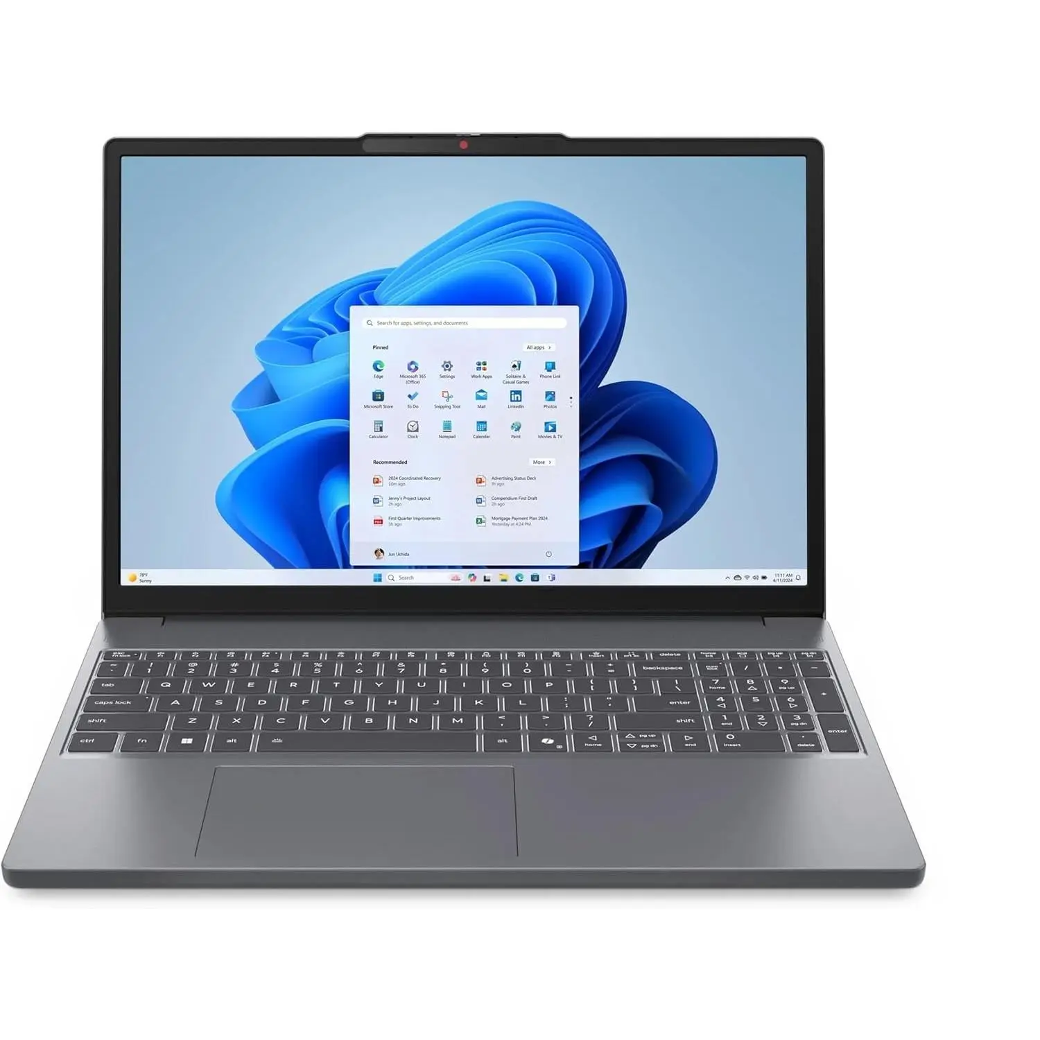 Lenovo IdeaPad Slim 3 15.3 in WUXGA(1920X1200) Touchscreen NVMe Laptop, AMD Ryzen 7 8840HS, 16GB DDR5 RAM, 512GB PCIe SSD, Backlit Keyboard, Wi-Fi Enabled, Windows 11 Home, Gray