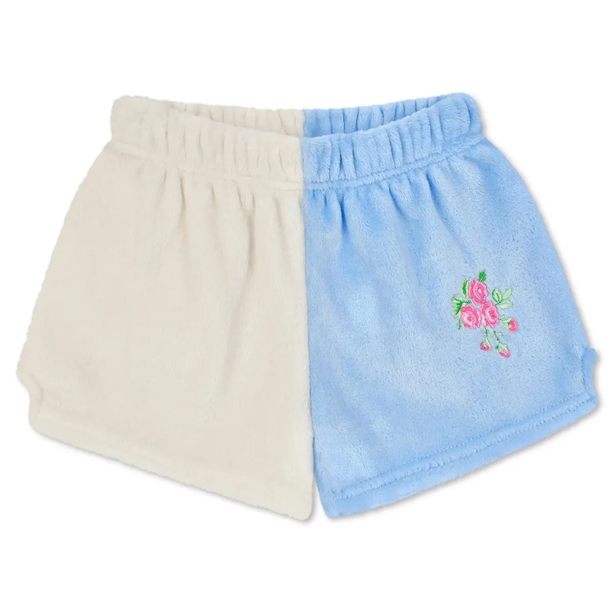 Iscream Colorblock Ditsy Floral  Plush Shorts