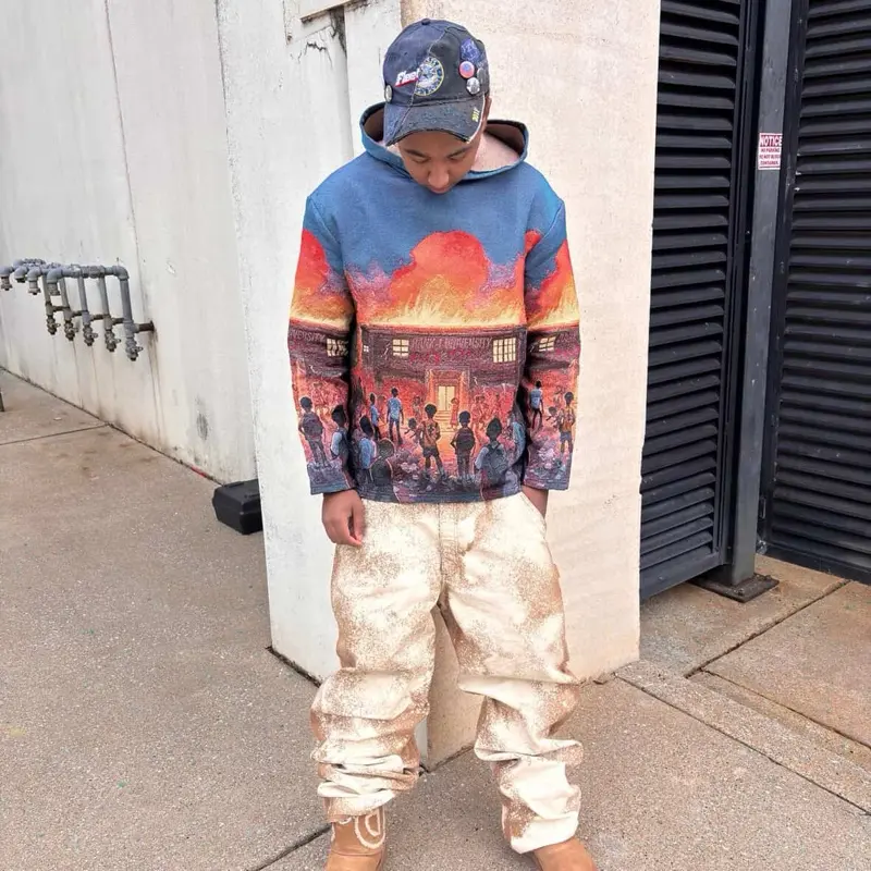 Rank1 university tapestry hoodie