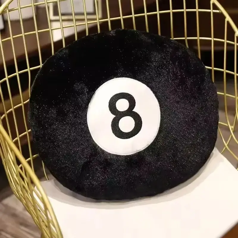 1pc Table Stuffed Billiard Soft Plush Ball, Gift Decor Pool Adult Sofa ...