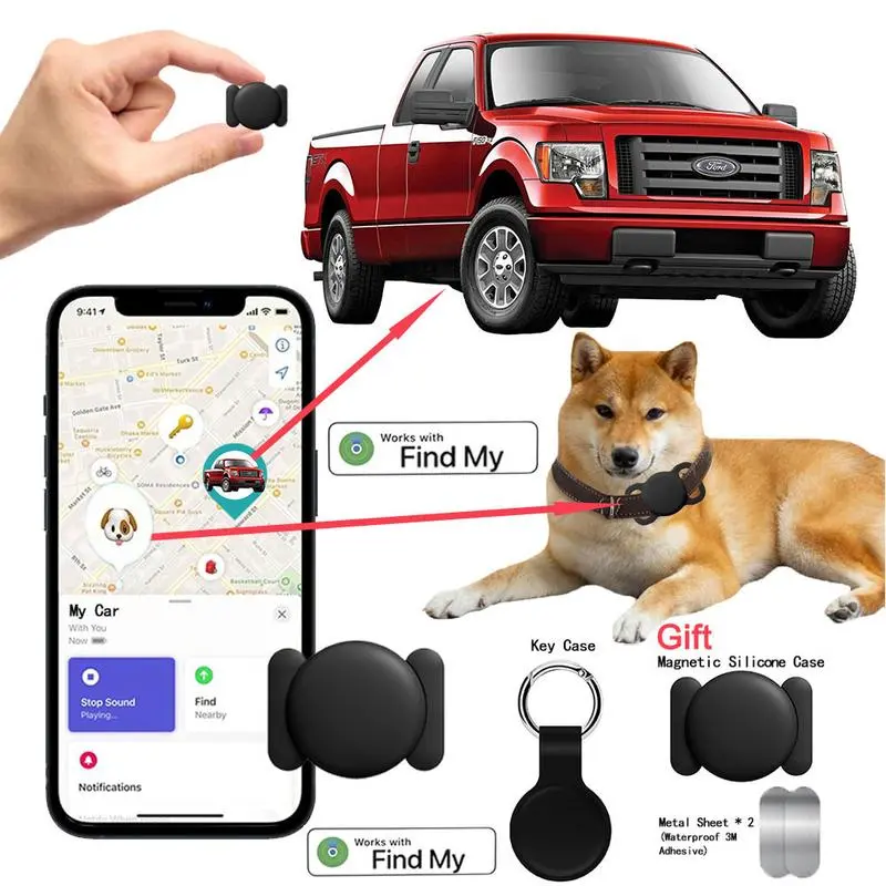 2026 New Car GPS Tracker, Portable Real-timeGPS Tracking Device, Global Coverage LocationTracker Suitable for Cars, Cats and Dogs, SmartTag, Travel Gadgets 2026(iOS Only)