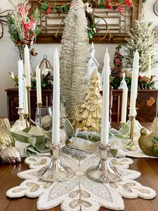 Vintage Silver Plated Godinger Candleholders, Silver Plated Pair Vintage Candle Holders, Holiday Decor