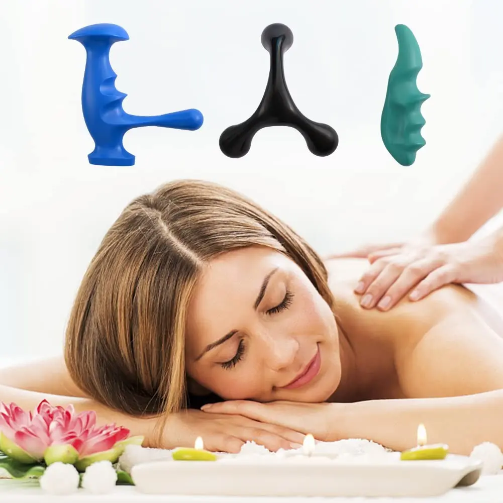 3pcs Thumb Saver Massage Tools, Deep Tissue Massager & Trigger Point Tool, Fascia Reliever, Manual Reflexology Equipment for Neck/shoulder/back/foot Therapy, Body Care