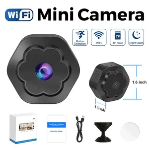 [Flycloud F1] Mini 1080P WiFi Camera – Full HD, Remote APP Control, Motion Detection, Night Vision, Hands-Free Home Security Camera, Baby & Pet Monitor