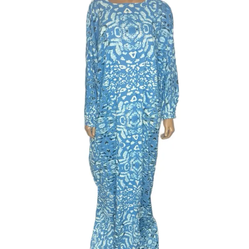 Cheetah print long sleeve baati / dress