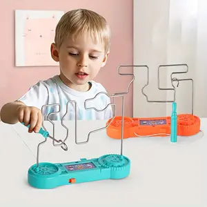 Buzz Wire Electric Shock Maze Game, Kids Hand-Eye Coordination Training Toy, Educational Concentration Challenge Board Game, Family Interactive Party Game