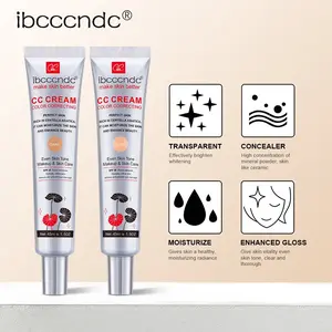 ibcccndc CC Cream Foundation Set for All Skin Types - Lightweight Long-Lasting Coverage Hydration SPF Protection Perfect Valentine's Day Gift
