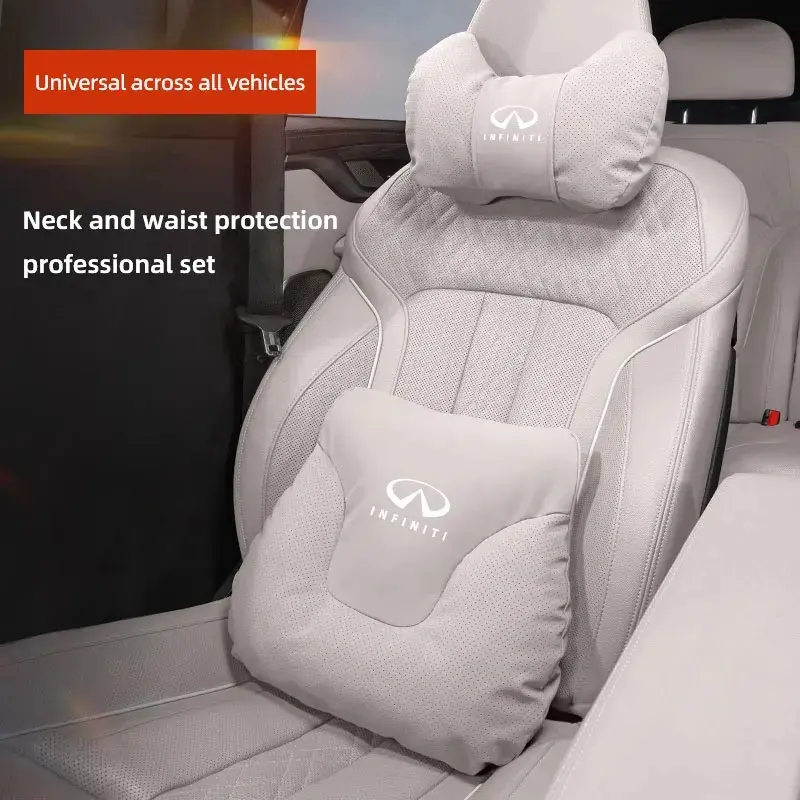 Car Seat Headrest Lumbar Support Protective Pillow Waist Cushion For Infiniti QX55 QX50 QX60 Q50 Q70L QX30 QX80 Q60 Q70 QX70 Q30