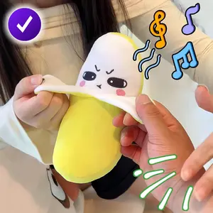 Interactive Music Plush Toy Set, Stuffed Animals, Banana Strawberry Carrot Electric Toys, Parent-Child Interaction, Couple Party Fun, Ages 3+, Battery Included