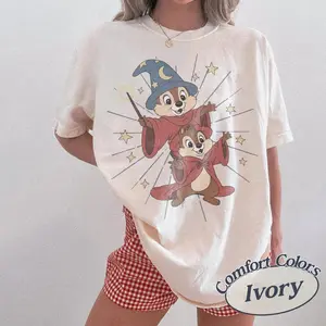 Comfort Colors Cartoon Chipmunk Costume Shirt, Magic Park Trip Tee, Family Matching Vacation Shirt 2026