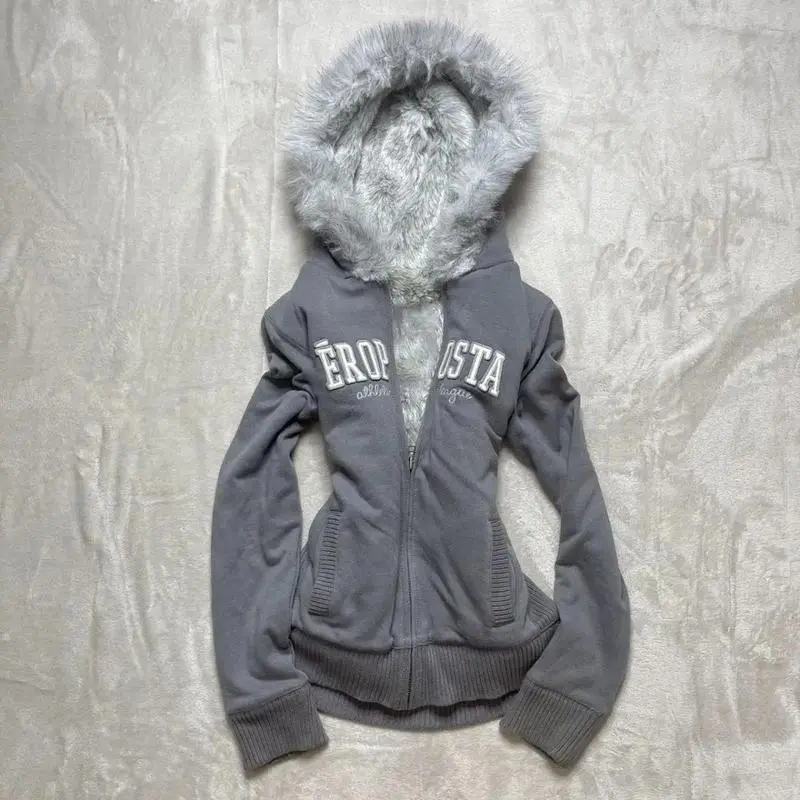 Urban Subculture Faux Coats Women Graphic Jacket with Hooded Fleece Fur Hoodie for Edgy American Retro Street Style, Modern, Flexible Fit, Holiday Wear, Stretchy, Seasonless, Chic, Comfy, Lightweight, Adjustable