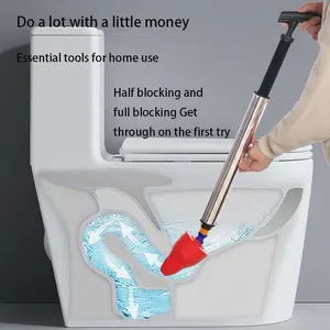 Unclogger 99.99% Success Rate for Kitchen Bathroom Clogs Efficient Powerful Household Pipe Toilet Unclogging Tool