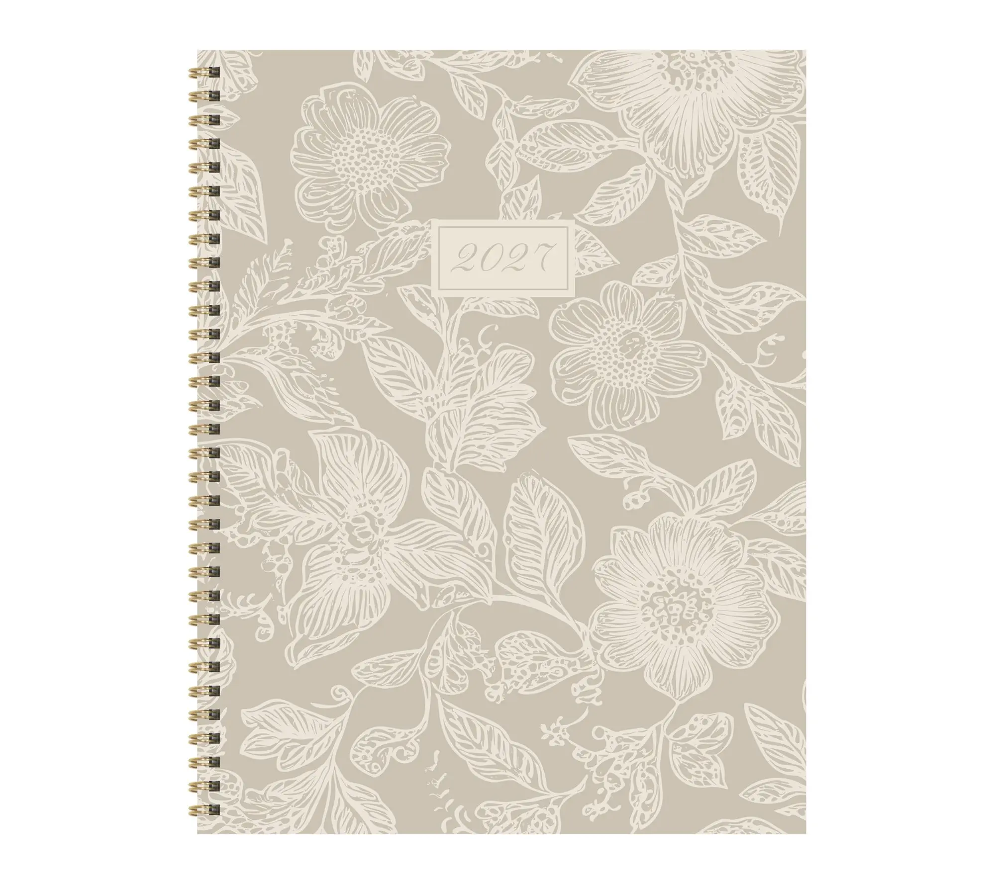 2027 Cream & Taupe Large Weekly Monthly Planner 2027 Cream & Taupe Large Weekly Monthly Planner