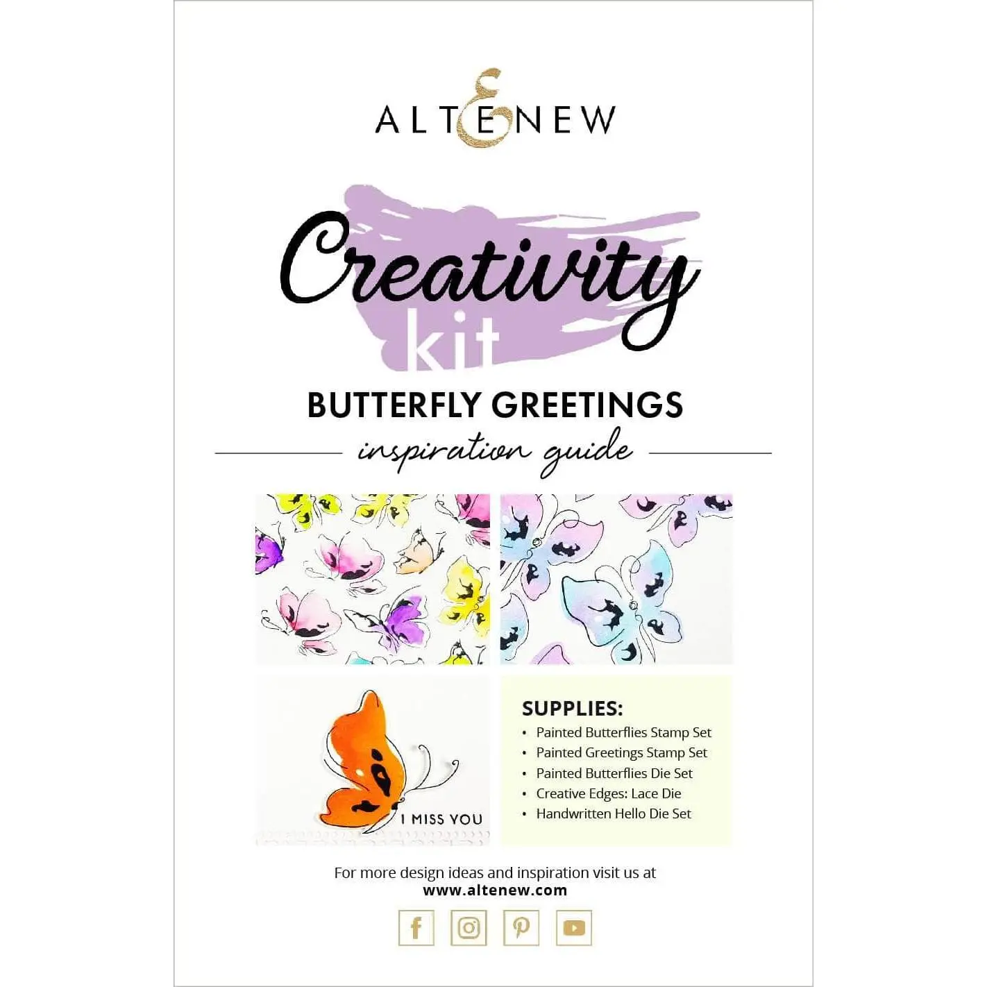 Butterfly Greetings Creativity Kit Inspiration Guide