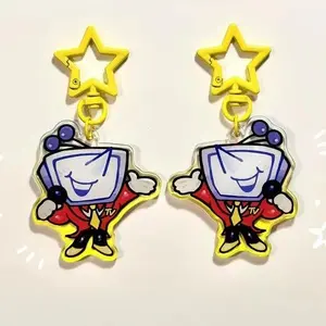 Tenna Deltarune Acrylic Keychain - Cute Acrylic Cartoon Keychain, Funny Meme Character Charm for Keys, Bags, Backpack, Durable Gift for Fans & Collectors