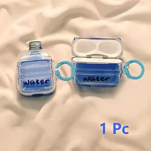 1 Pc Creative 3D Bottle Cap Design AirPods Case, Compatible with Apple Pro Earbuds, Protective Cover for AirPods 4 & 3, Stylish Water Bottle Accessory