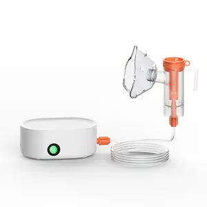 Portable Nebulizer, Silent Operation High-Performance Grade with Strong Mist for Home Use, Travel Storage Kit for Car Replacement Inhalation Tube and Mask